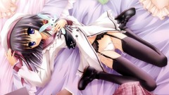 Stockings anime girls panties