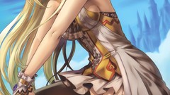 Stockings blondes long hair anime girls