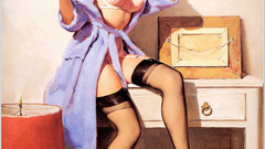 Stockings bra pinups hammer