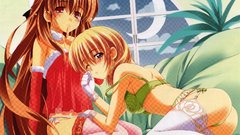 Stockings bra yuri red