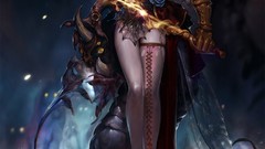 Stockings fire demons fantasy