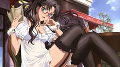 Stockings glasses meganekko anime