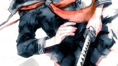 Stockings Katana white hair