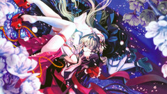 Stockings kissing long hair