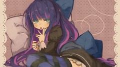 Stockings long hair anime girls lolita fashion anarchy stocking 