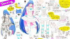 Stockings long hair anime girls lolita fashion anarchy stocking 