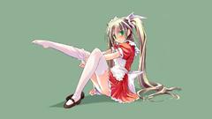 Stockings maids green eyes