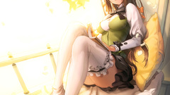 Stockings skirts anime girls