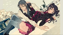 Stockings twintails miniskirts