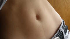 Stomach woman jeans belts