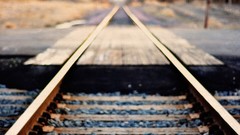 Stones bokeh blurred tracks railroad tracks