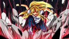 Stones destruction electricity fangs horns socks red eyes 