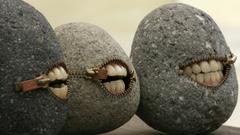 Stones grin