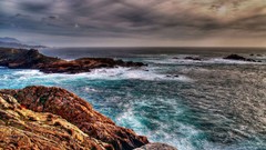 Stones HDR Photography Sea