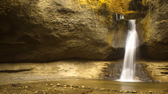 Stones nature Trees autumn waterfall