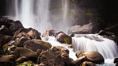 Stones nature waterfalls rocks
