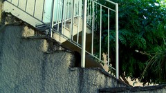 Stones plaster urban stairways