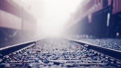 Stones Railways roads rocks urban ground railroad tracks depth 