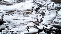 Stones snow frost rocks