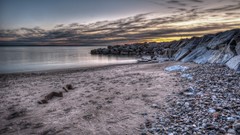 Stones sun Beaches HDR Photography