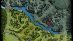 Stones Trees water Green shop ruins fountain lava Maps Dota 