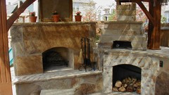 Stones Wood oven fireplaces patios (arcitecture)
