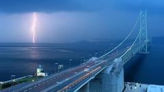 Storm Bridges Lightning rivers