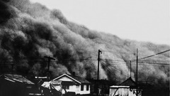 Storm houses monochrome