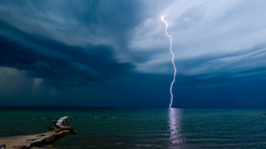 Storm Lightning Beaches