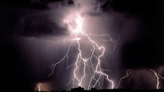 storm night Lightning sky