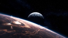 Storm planets outer space