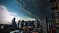 Storm urban cityscapes