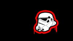 Stormtrooper mask artwork Art