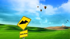 Strange widescreen artwork