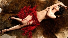 Strategic covering woman