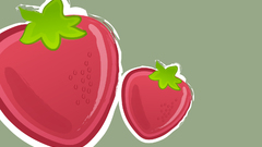 Strawberries vectorized Food and