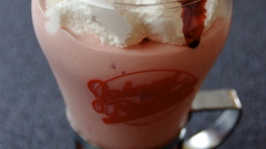 Strawberry milkshake dessert milk