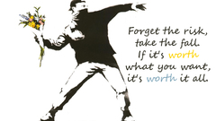 Street art artwork food