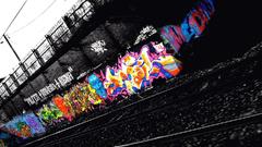 Street art selective coloring