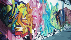 Street Art spray graffiti