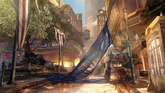 Street bioshock concept art columbia artwork bioshock infinite 