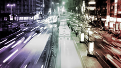 Street City lights Blur