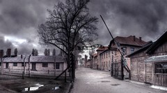 Streets concentration camp death camp Aushwitz