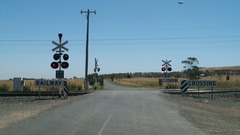 Streets crossing railway