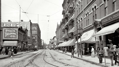 Streets vintage grayscale monochrome