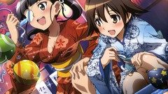 Strike witches miyafuji yoshika Japanese clothes Sakamoto Mio