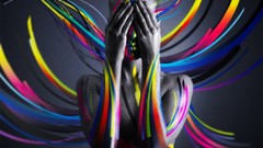 String colors united Photo manipulation