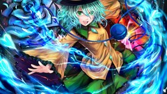 String power electricity Hearts hats skirts smiling anime girls 