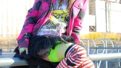 Striped legwear Ariel Rebel