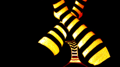 Striped legwear panties stockings